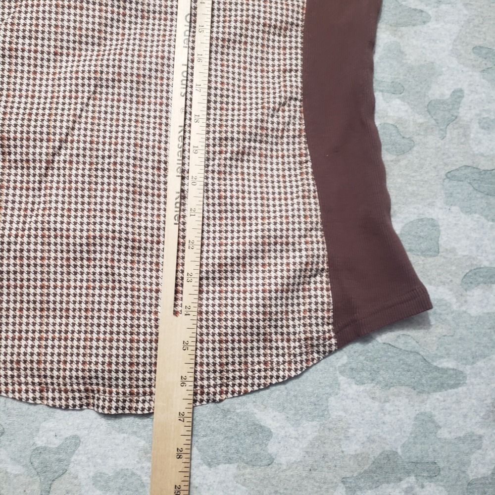 Good Rider Top Womens Large Brown Long Sleeve Button-Up Western Cowgirl Rodeo - Picture 8 of 10